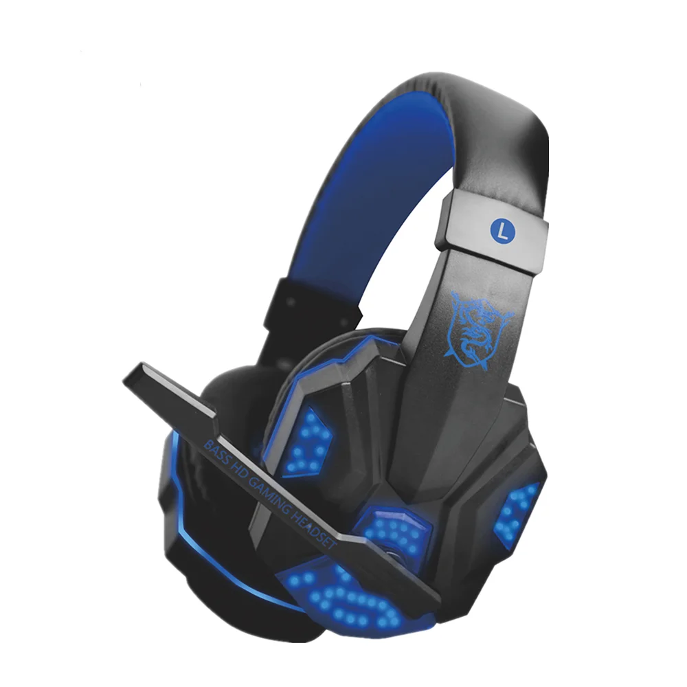 
Hot sale computer and mobile accessories earphone headset gamer led earphone 