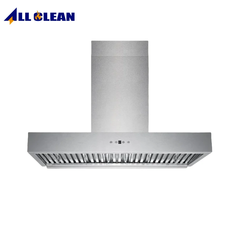OEM Brand External venting Island Range hood Kitchen Center Canopy hoods 750CFM Suction 2 Sides Control