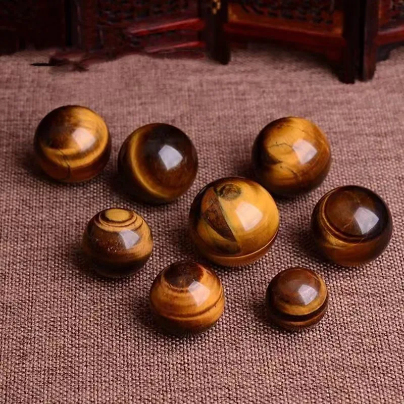 wholesale natural quartz sphere healing minerals polished brown tiger eye small size spheres balls for best selling