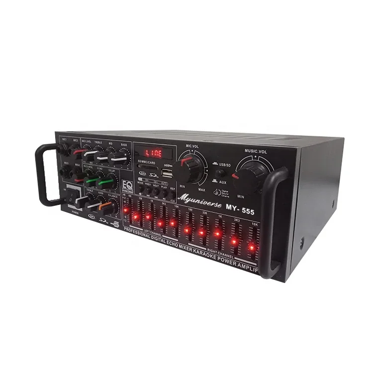 Profesional Amplifier Two Channel Hifi Original Bluetooth Input 100 W Amplificador De Audio Professional High Power Amplifier