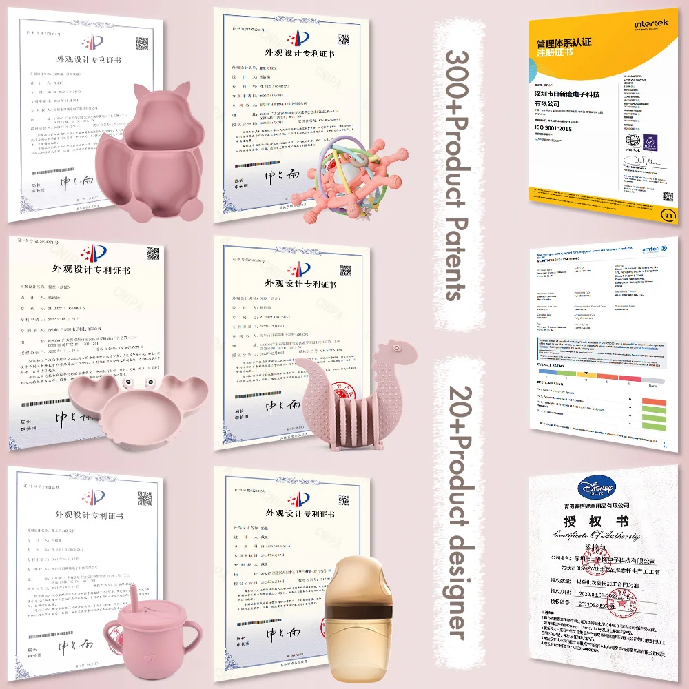 ES-Pro Wholesale Baby Training Spoon Fork Sets BPA-Free Silicone Tableware for First Stage Feeding Safe PP & Silica Gel Material