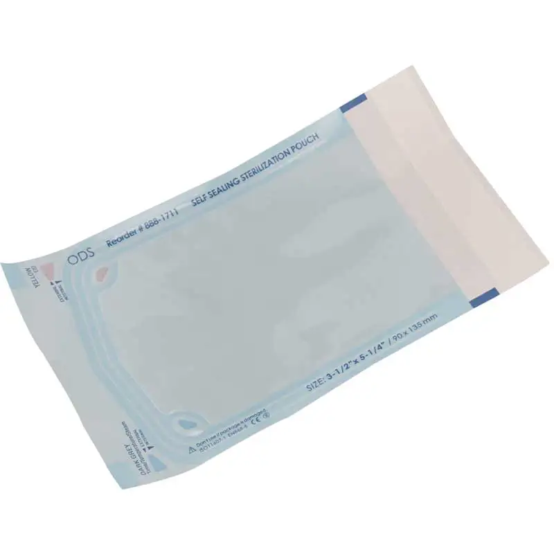 Self Sealing Sterilization Pouch Sterile Pouch sterilizer for Medical Packaging