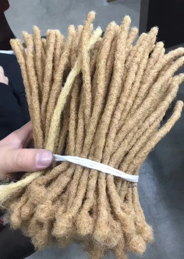 Wholesale Ombre 4-30inches full handmade Crochet Braiding Hair For Woman Locs Crochet Hair Extensions dreadlocks human hair