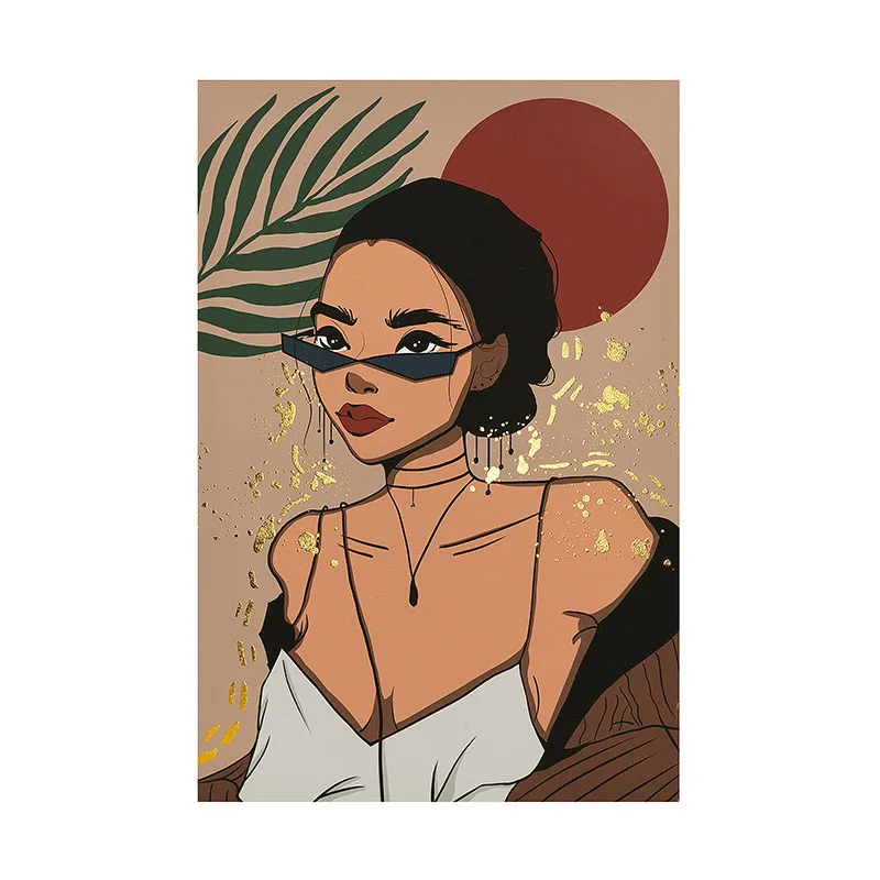 Портретная живопись декоративная настенная печать настенное искусство холст Декор для дома