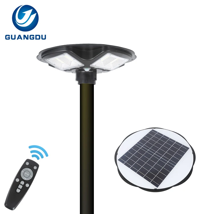 High Quality Waterproof Outdoor IP65 Aluminum Radar Sensor Remote Control 300W 400W 500W LED Solar Garden Light