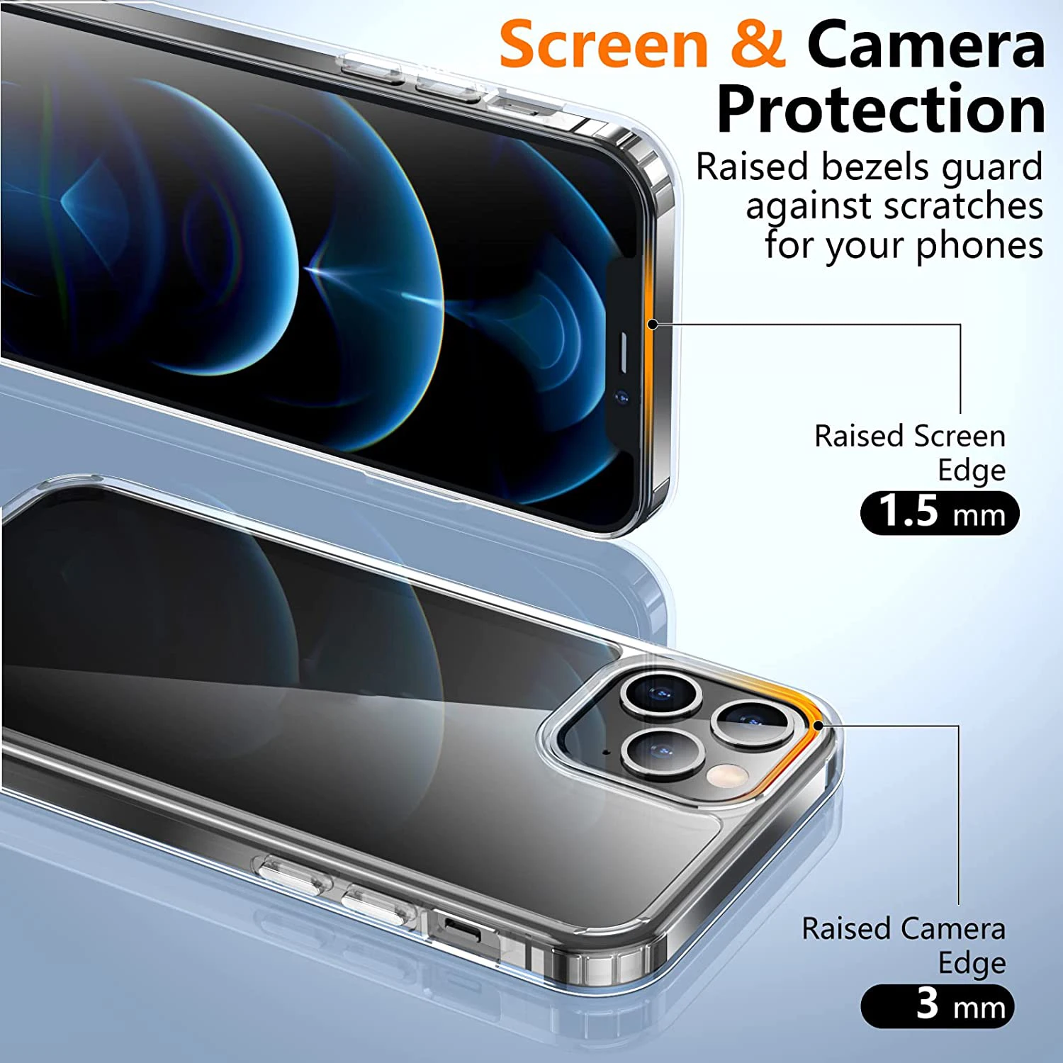 Drop shipping transparent cell phone case clear tpu phone cover for iphone 13 pro max