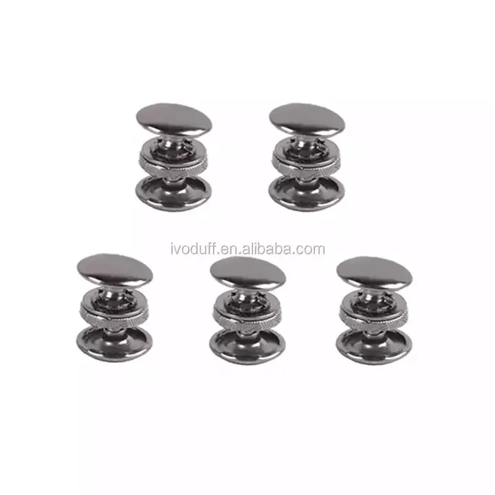 Ivoduff magnetic snaps rivet button 18mm magnetic button double magnet rivet for clothes bag