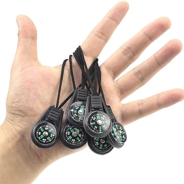 Карманный мини-Компас для выживания на природе, кемпинга, походов, для браслета, ожерелья, брелок