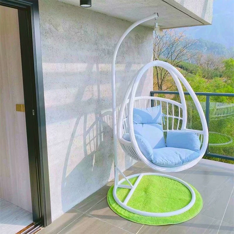 Hand-Knitted Garden Patio Swing Pe Material Chair Hammock Hanging Outdoor Furniture Garden
