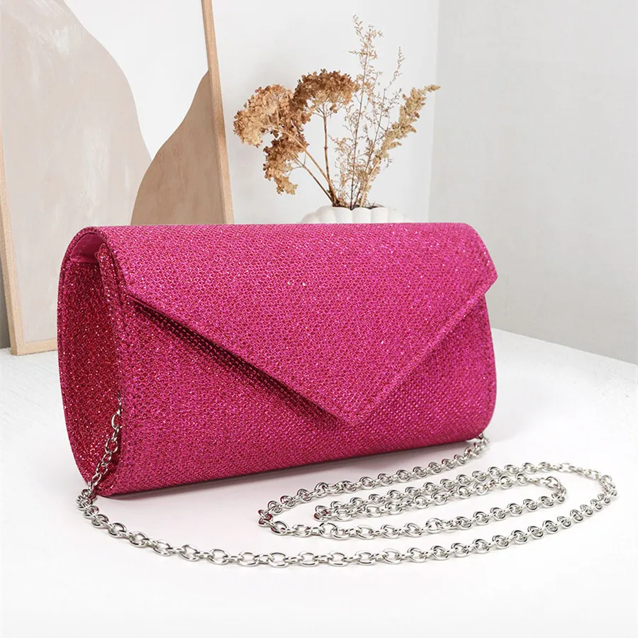 Manufacturer Wholesale Cheap Women Envelope Luxury Clutch Bags Shiny Dinner Dress Clutch Purses and Handbags for Women
