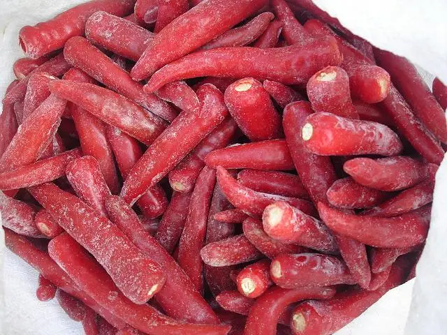 WYLFOODS bulk freezing iqf frozen red chilli pepper hot pepper frozen chilli chili paprika paprika