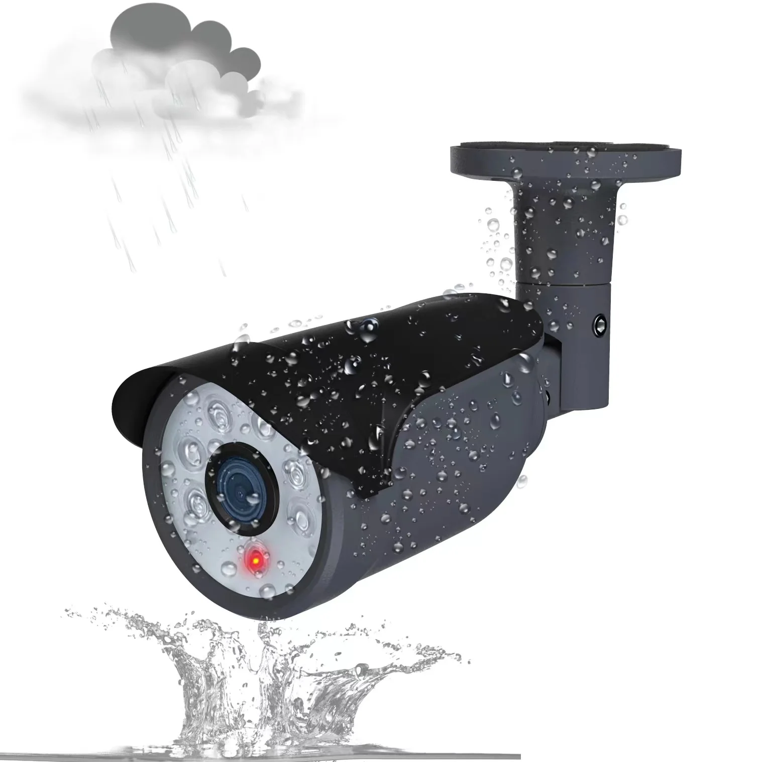 Waterproof dummy cctv camera Powered CCTV Security fake Camera housing