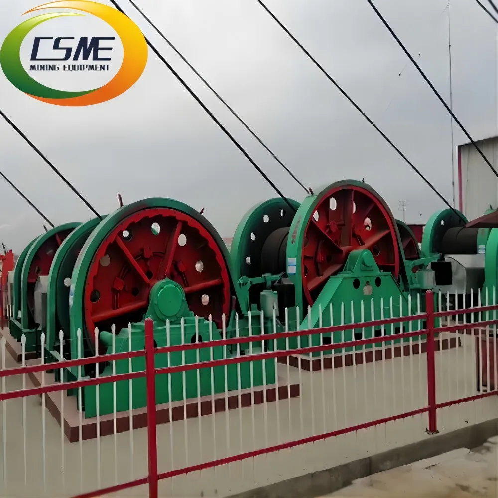 Electric Mine Winch With Two Brakes System For Shaft Lifting