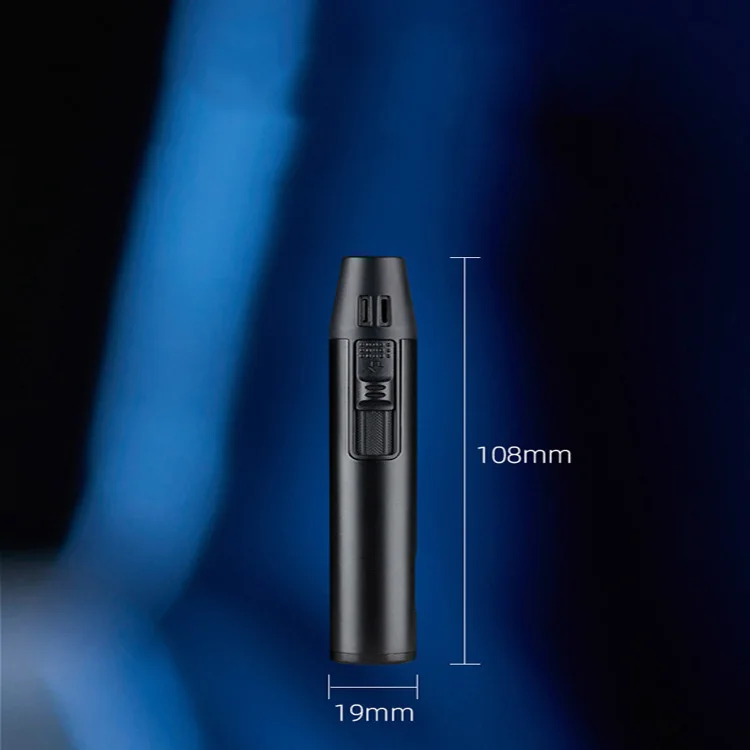Wholesale Refillable Butane Lighter Direct Injection Spray Gun Lighter Windproof Jet Flame Lighter