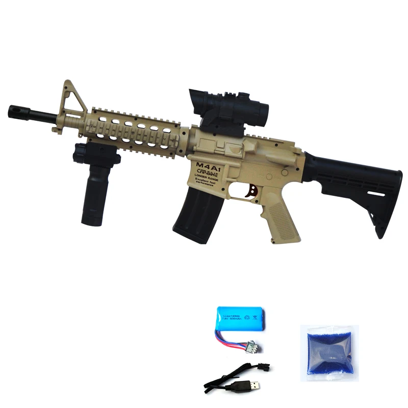 Realistic Water Bullets Gun Toy Assembly Safe Funny Water Bullets Gun Model Ornament Weapon Toy For Kids