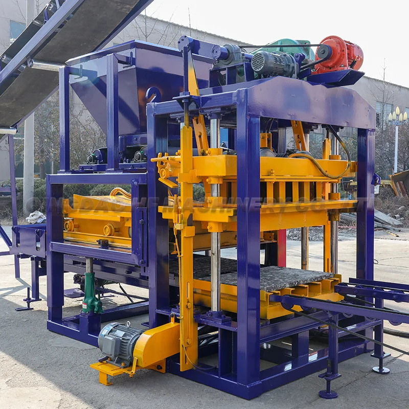 QT4-25 construction material making machine concrete paver block small machine
