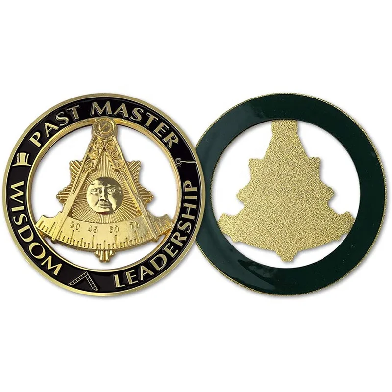 High quality metal enamel masonic car emblem custom metal logo auto badge