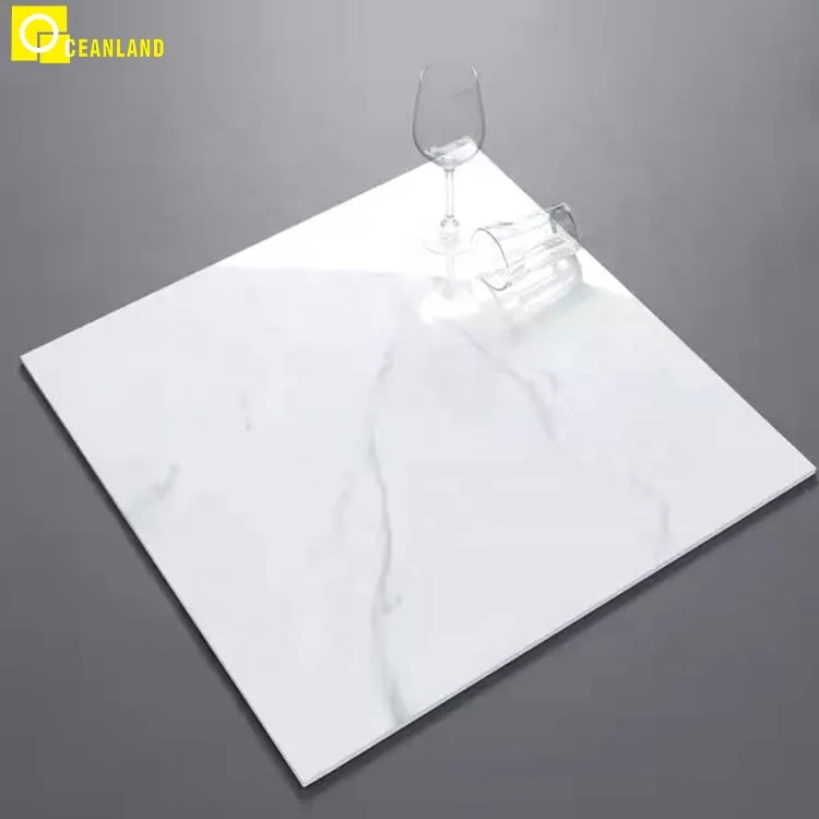 Стильная белая фарфоровая плитка и мраморные полы foshan 600x600