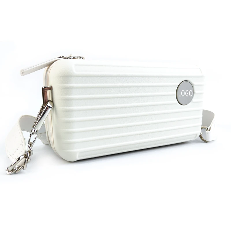 Custom Professional ABS PC Aluminium Hard Shell Makeup Boxes Travel Shoulder Cosmetic Case