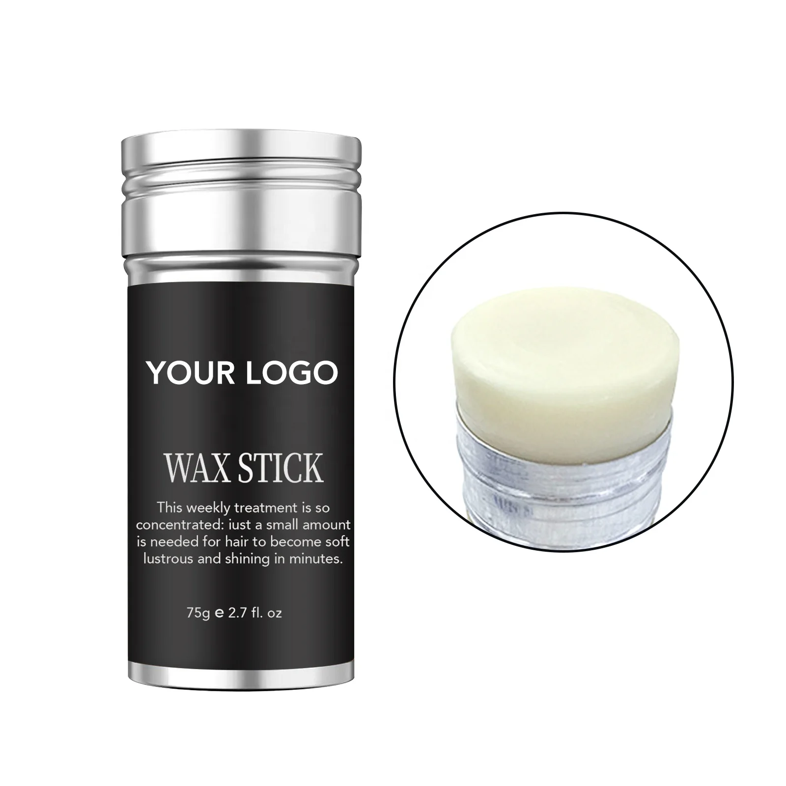 Customized Hair Wax Stick Packaging Non Greasy Smooth Styling Hair Wax Private Label Wax Hair Stick