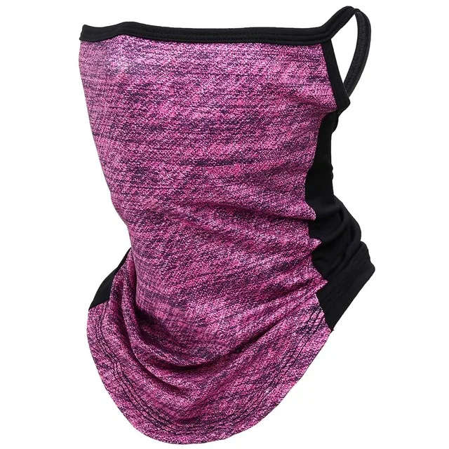 
Custom Outdoor Sport Sunscreen Ice Silk Mask Thin Bandanas with ear loop full face tube scarf Neck Gaiter motorcycle balaclava 