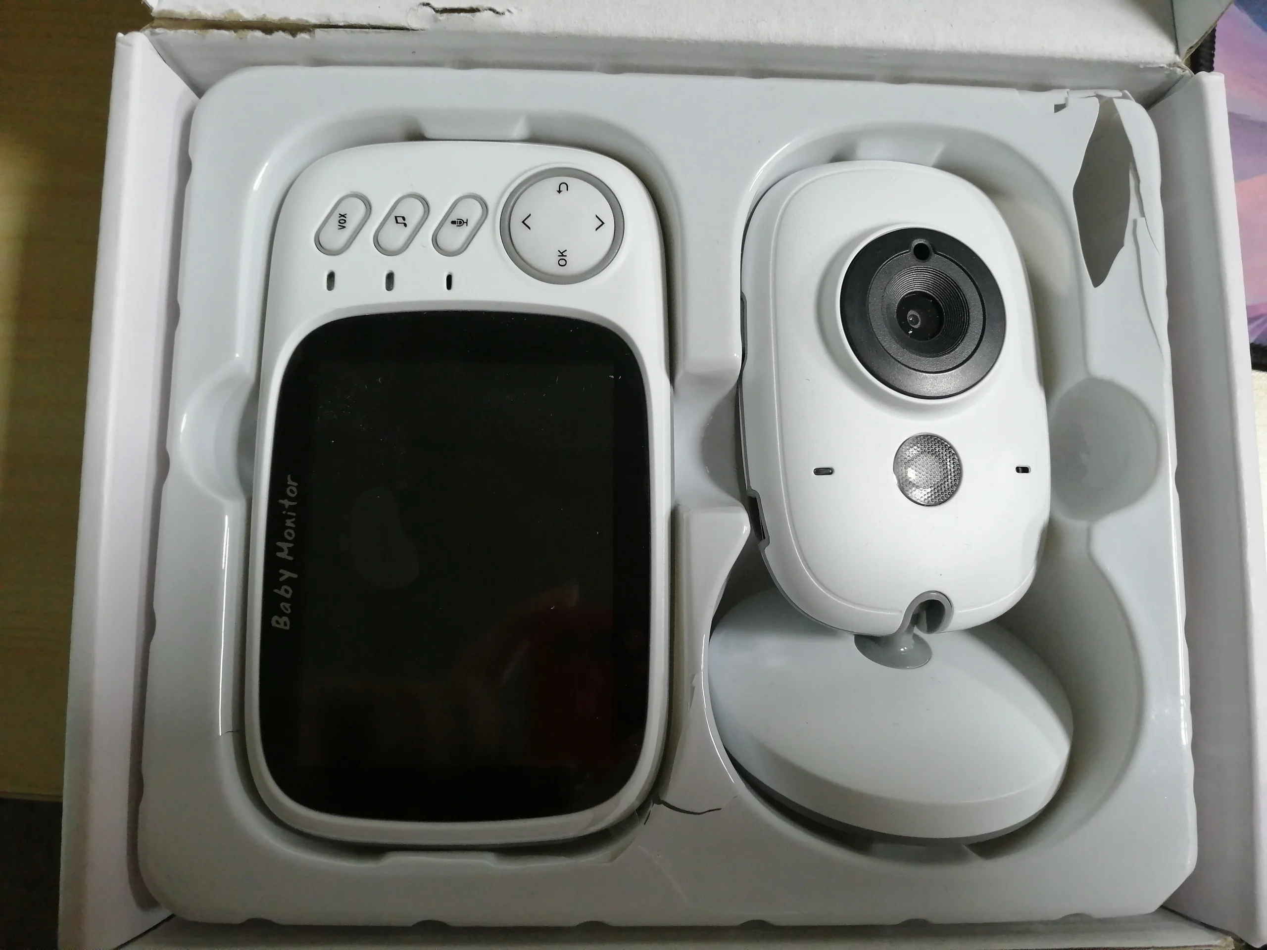 Wireless Video Color Baby Monitor With 3.2Inches LCD 2 Way Audio Talk Night Gift vb603