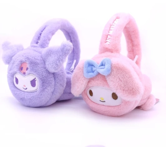 Cinnamoroll Winter Warm Earmuffs Children Girls Plush Thick Soft Ear Cover Melody Protection Warmth Ear Muffs
