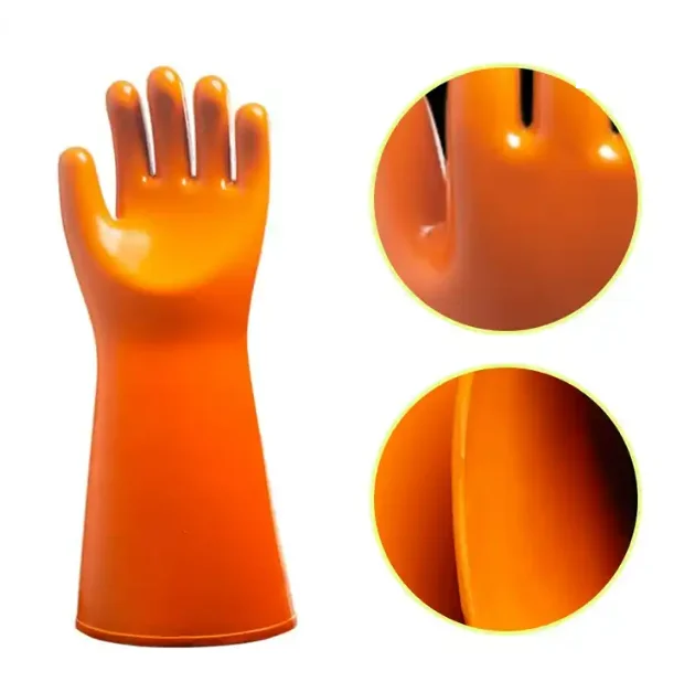 Class 5 High Voltage 10KV 12KV 20KV 35KV Electrician Prevent Electric Natural Rubber Insulated Insulating Gloves