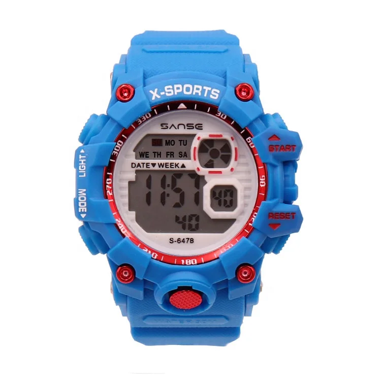SANSE S-647B new color cheap waterproof 30WR digital relojes outdoor diving climbing wrist watch  relogio