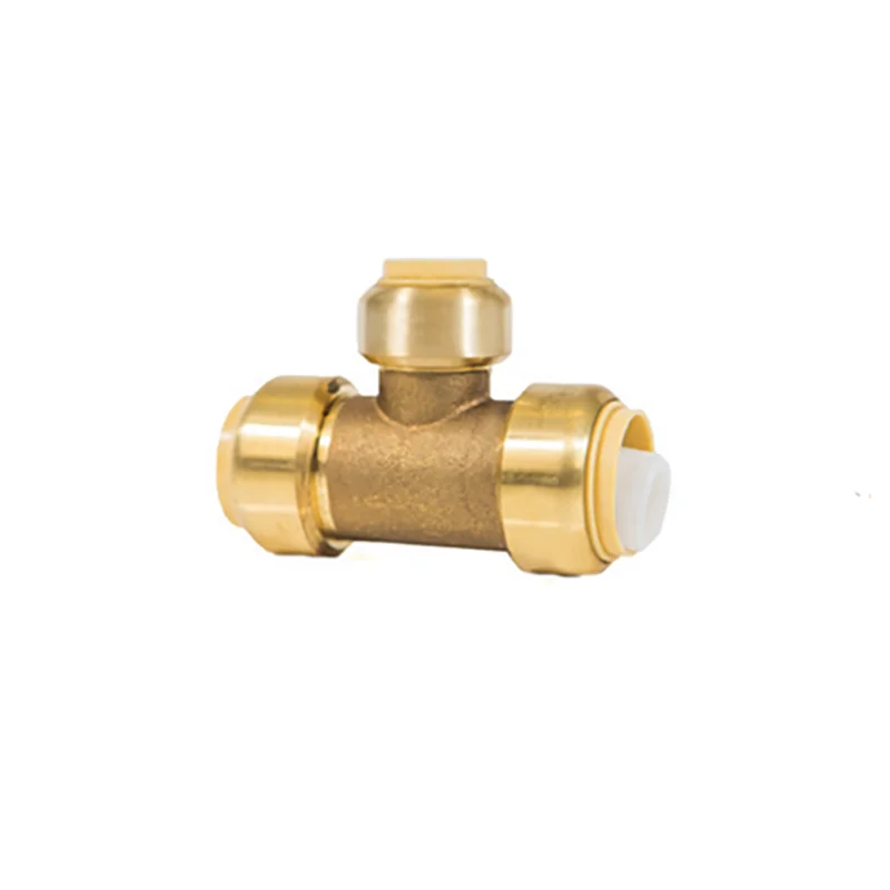 Lead Free Brass Push-Fit Fitting Compression  PEX Pipe Fittings For Floor Heating