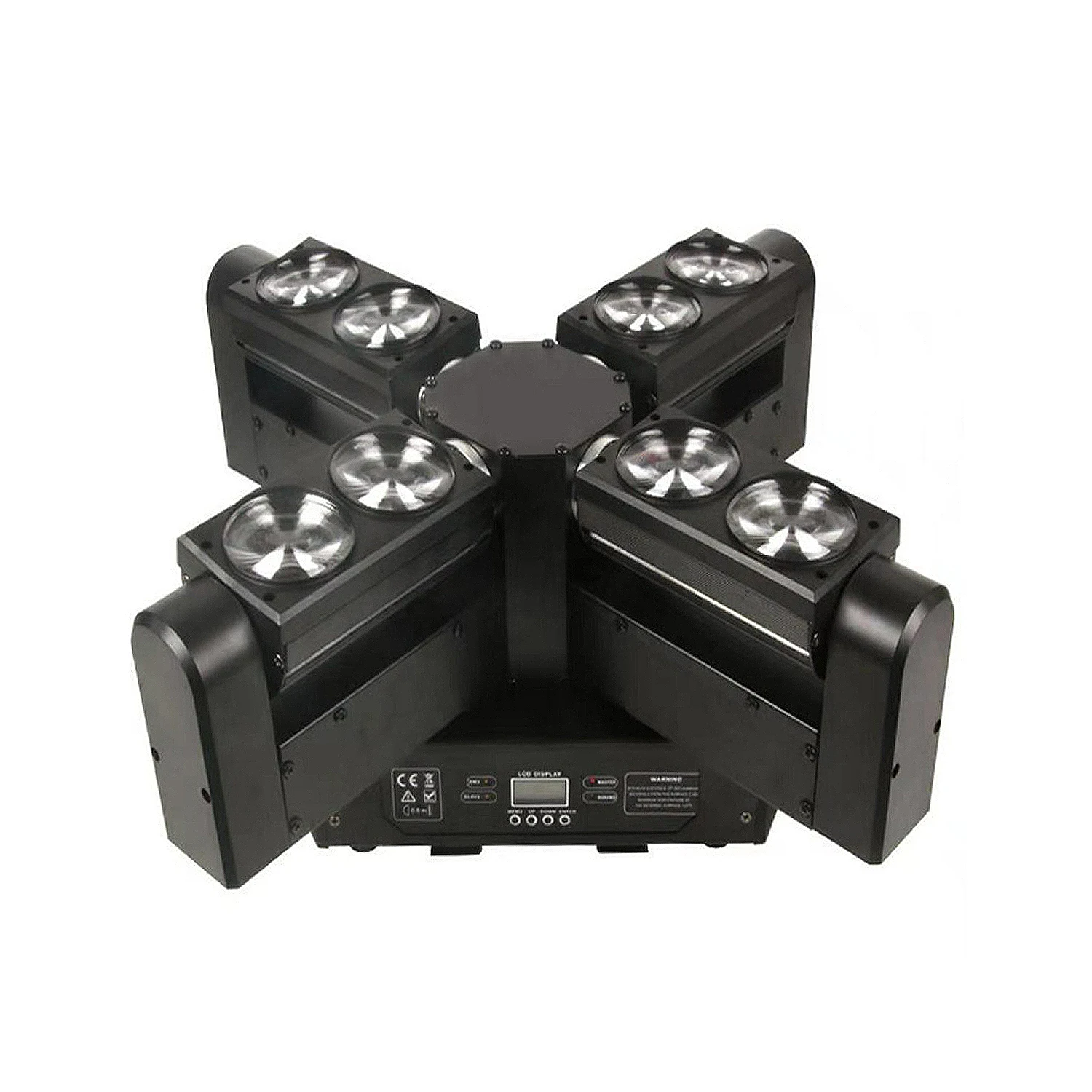 Cross Rotating Light Stage Moving Head Light Concerts Nightclubs Corporate Events Festivals Weddings Fashion Shows