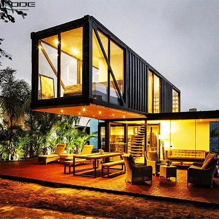 
Cheap luxury prefab pool house steel hotel material modern 2 story mobile container homes prefab houses made in china 