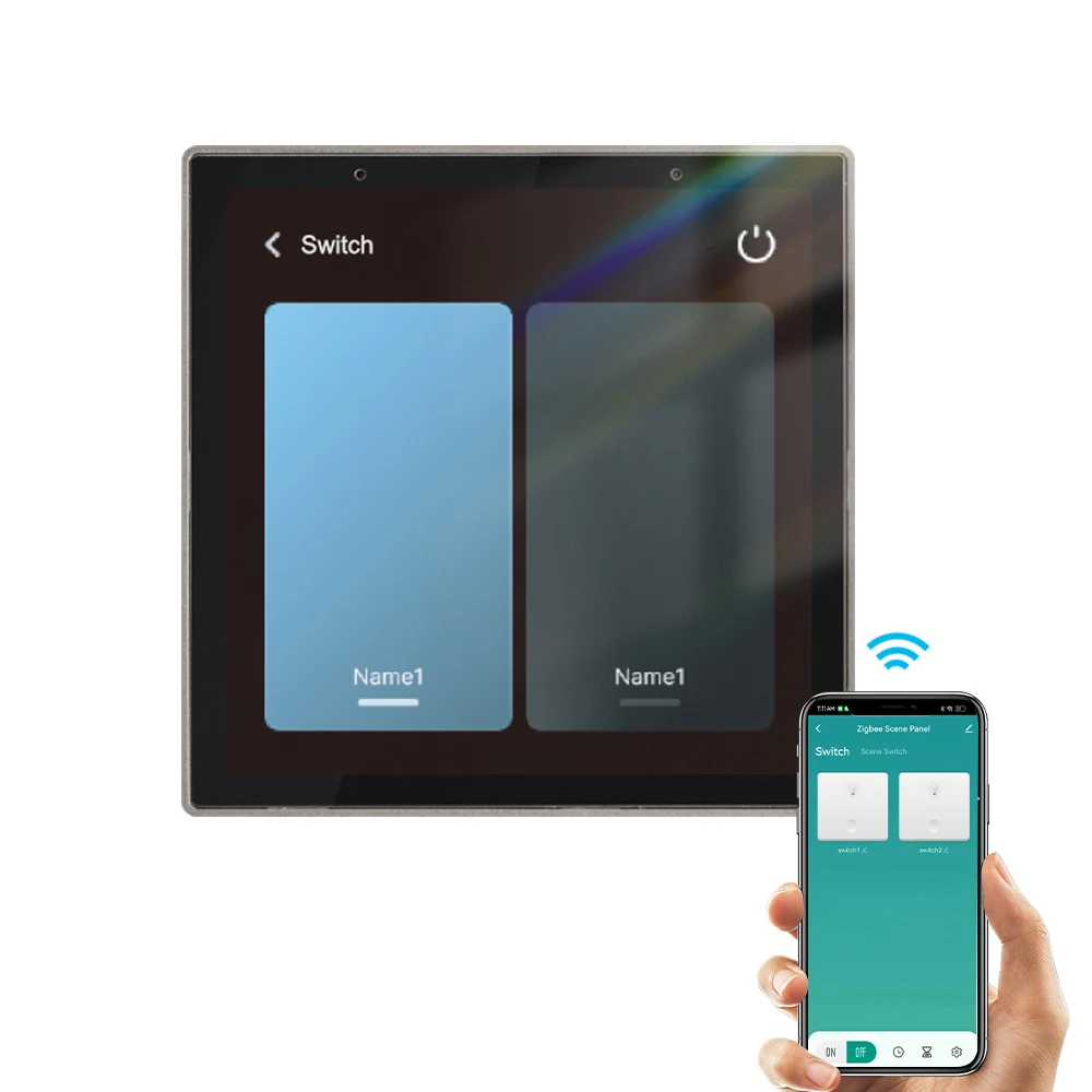 4 Inch Asian Tuya ZigBee 3.0 Home Automation Gateway Panel Control Tuya Smart Devices And Scenes