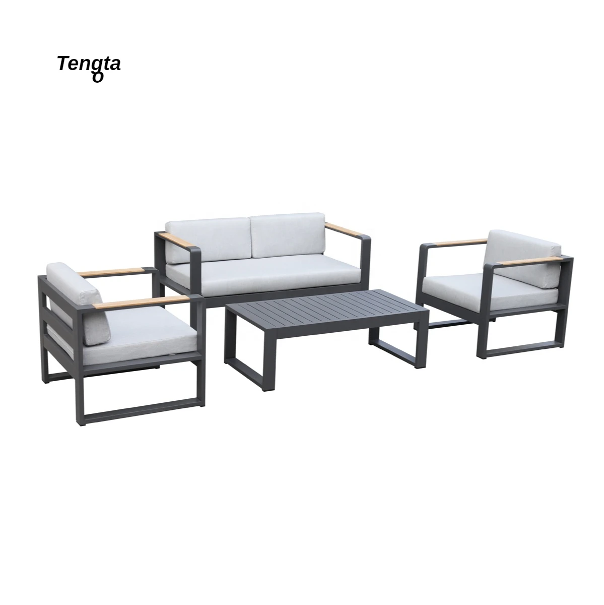 
Modern simple Design Outdoo Furniture sofa set metal frame Garden Sofas 