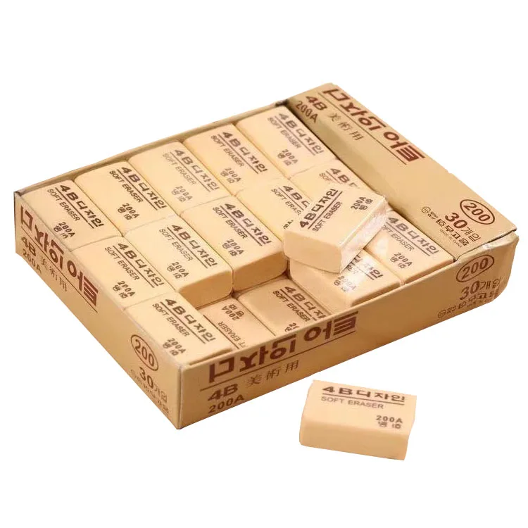 
Promotional Fancy Eraser School Office Wide Use Pencil Eraser Rectangle Yellow Eraser 