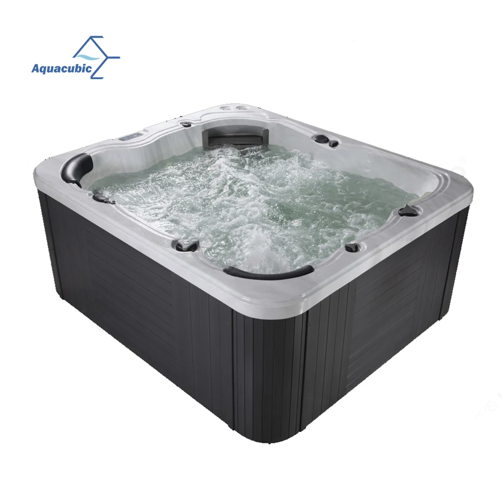 Customize big size garden luxury relax hot tub spa bath 5 person outdoor whirlpool hot tub at cheap price