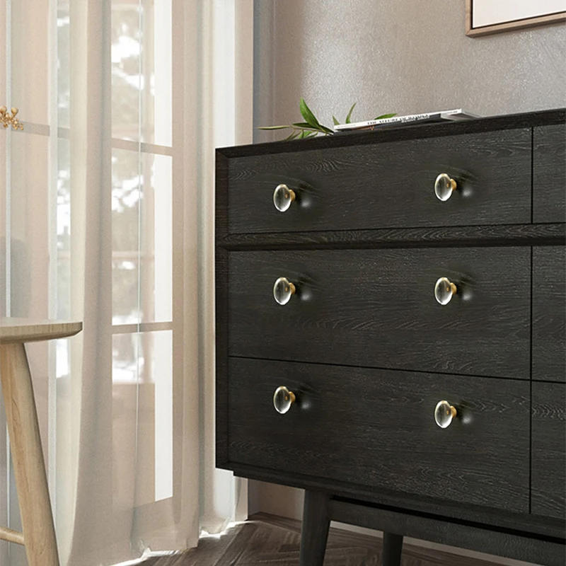 Cupboard Drawer Knob Cabinet Pulls Kitchen Door Knobs Wardrobe Handles Style Diamond Crystal Luxury Europe Modern Check Details