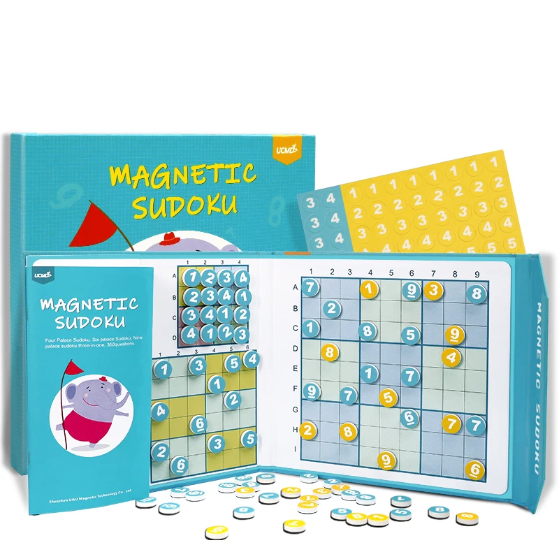Popular intelligence training kids magnetic education toy math number sudoku puzzle game