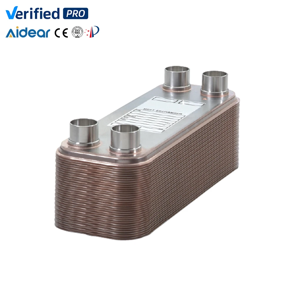 10kw brazed cold juice plate heat exchanger for juice milk cooling