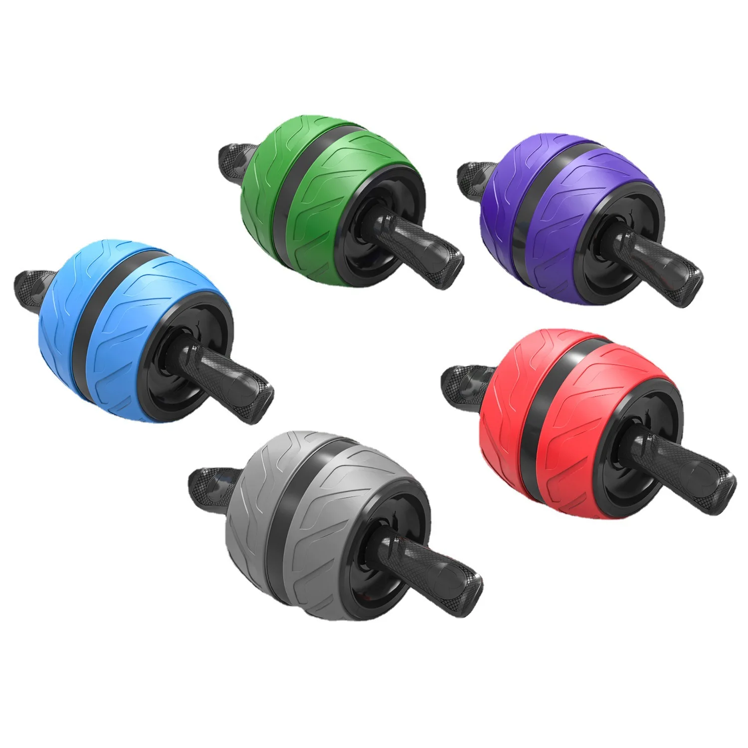 CONWAY ABW011 Upgraded 2 in 1 Self Rebound Ab Wheel Roller With Dual Stable Elbow Pad  Phone Support and Counter