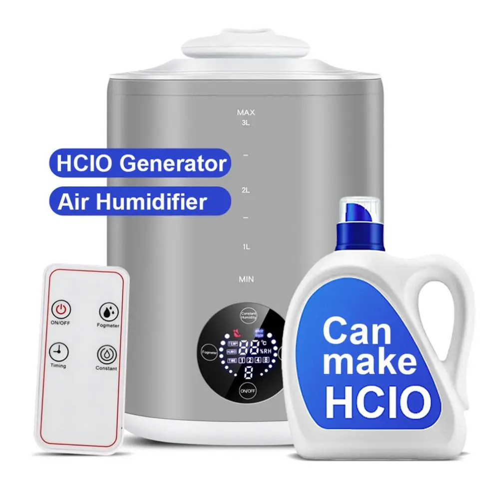 
Desk Round Top Filling Capacity 3L 360 Degree Rotating Ultrasonic Humidifier With Humidity 