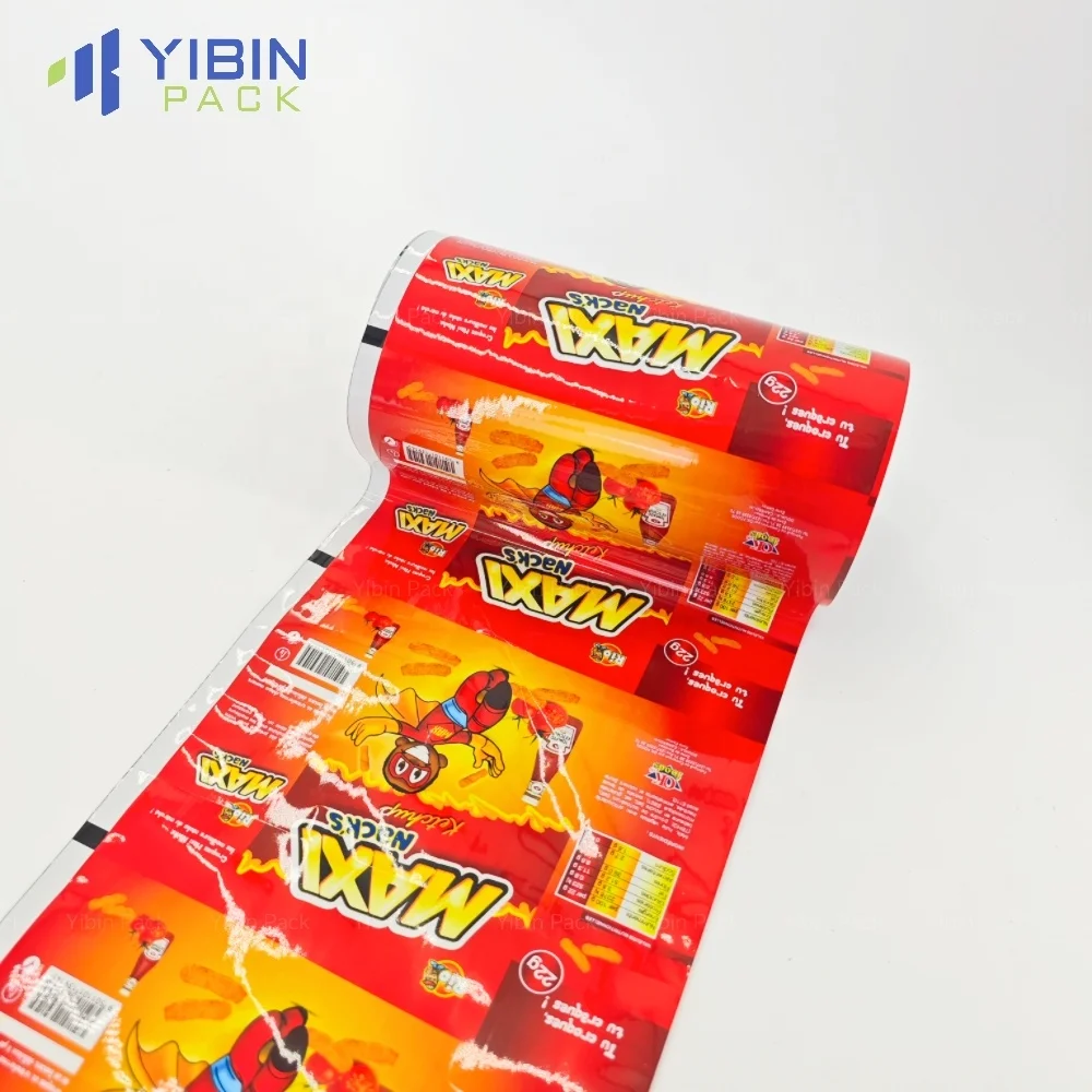 Food Grade OPP/CPP Plastic Film Roll Stock Snack Chips Wrap potatoes chips packing bags Custom Plastic Laminated Film