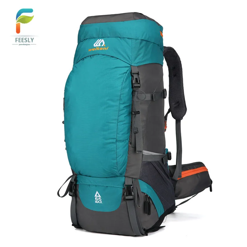outdoor waterproof travel backpack 65l shoulder strap large capacity sports backpack hiking camping Rucksack Vintage Custom Bag