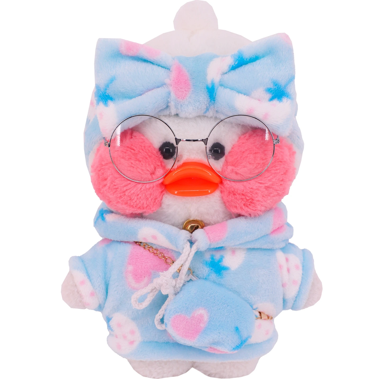 Brand new Custom Kawaii Toy Tiktok Plush Tok Duckling Lalafanfan Duck Clothes with high quality