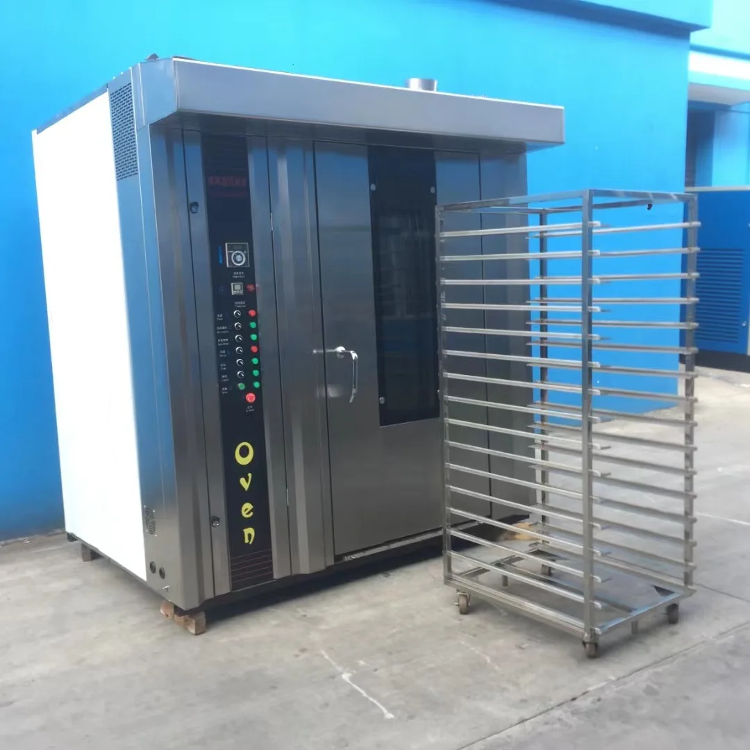 Hot Air Rotary Oven Wide 64 Trays Hot Rotating Furnace/rotary Oven Price