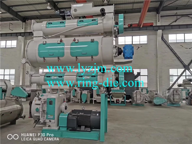CE SZLH350 / SZLH420 / SZLH508 shrimp fish crab feed pellet machine aquatic fish feed pelletizer with 3sets conditioners