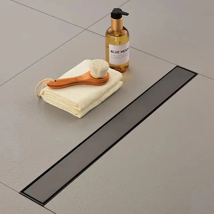High Quality Stainless Steel 304 Bathroom Drain Linear Shower Floor Drain Invisible Tile Insert Anti-Odor Floor Drain
