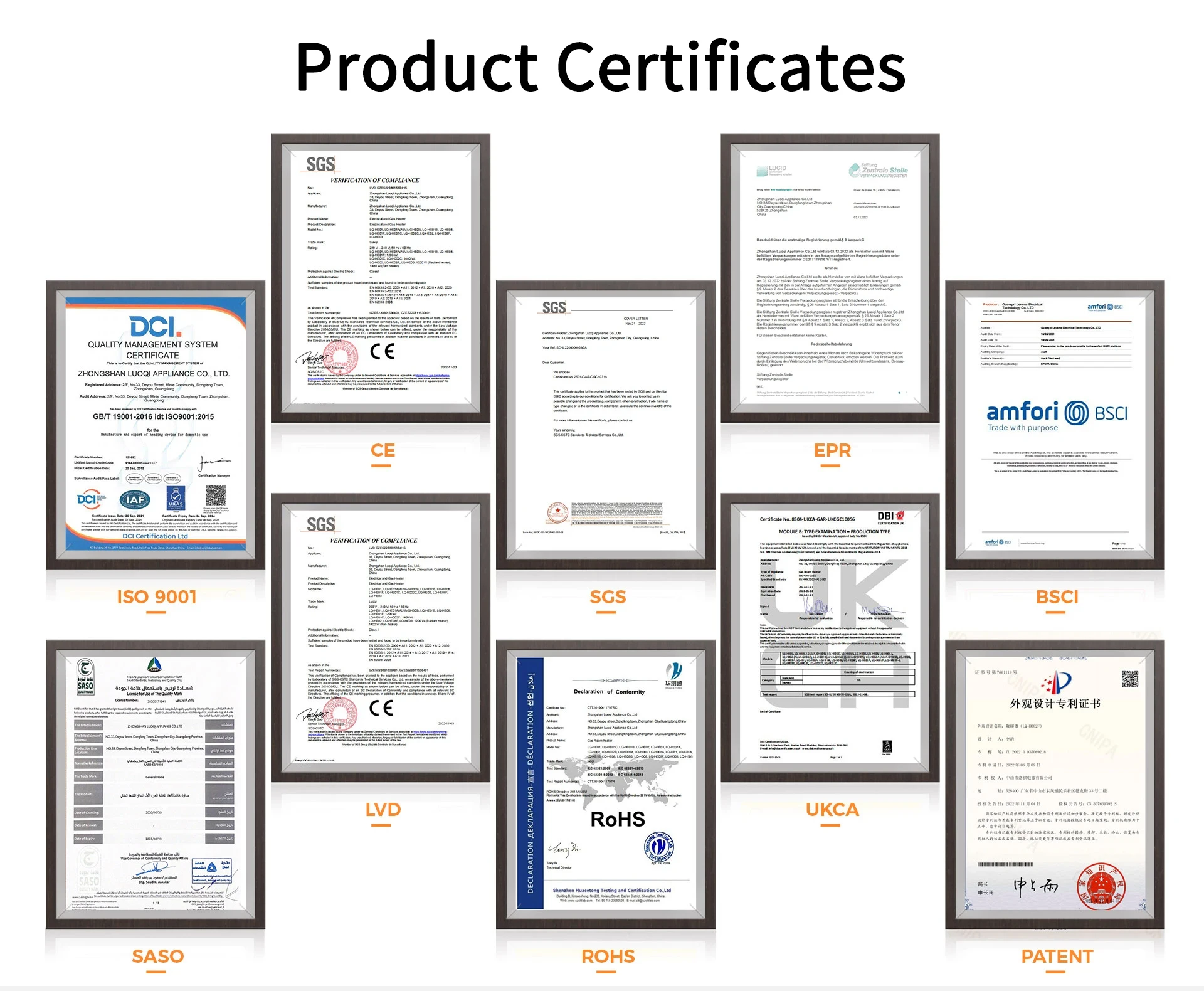 Energy Saving calentador a gas with Flame-Failure Protection Device portable gas heater with caster with CE