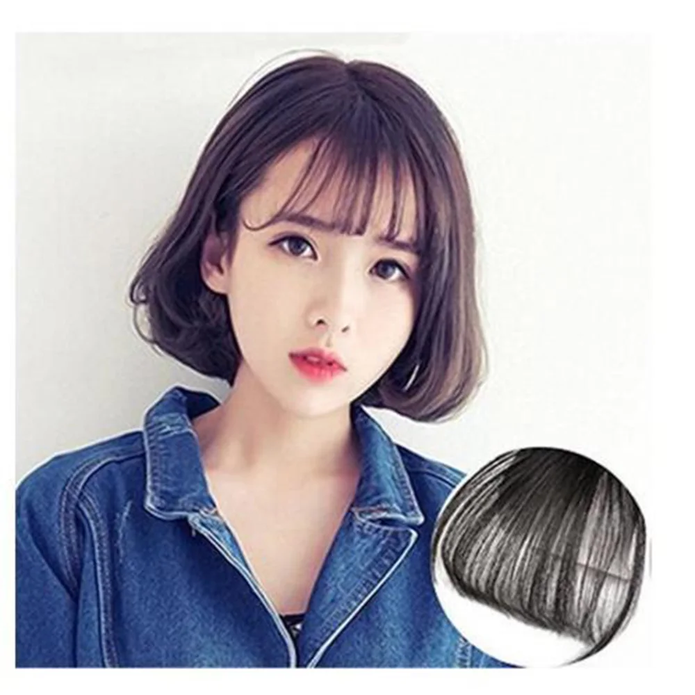Hair Clips Fringe  False Synthetic Hair On The Clips Front Neat Bang Good Hair Styling Accessories