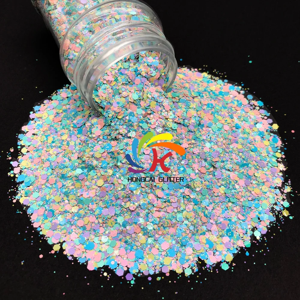 Non-Toxic Cosmetic fine Dust Pastel color Spring mixed glitter for tumblers craft
